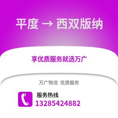 青島平度到西雙版納物流專線_青島平度到西雙版納貨運專線公司