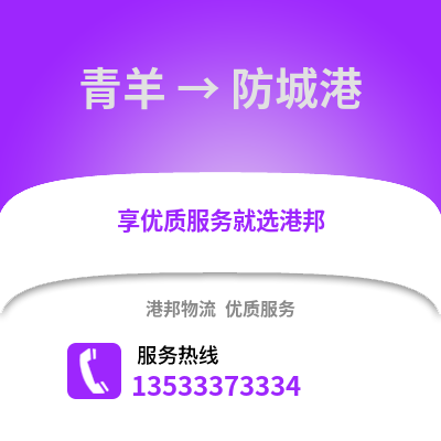 成都青羊到防城港物流專線_成都青羊到防城港貨運專線公司